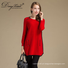 China Factory Sales Women Knitted Merino Wool Sample Dress Sweater